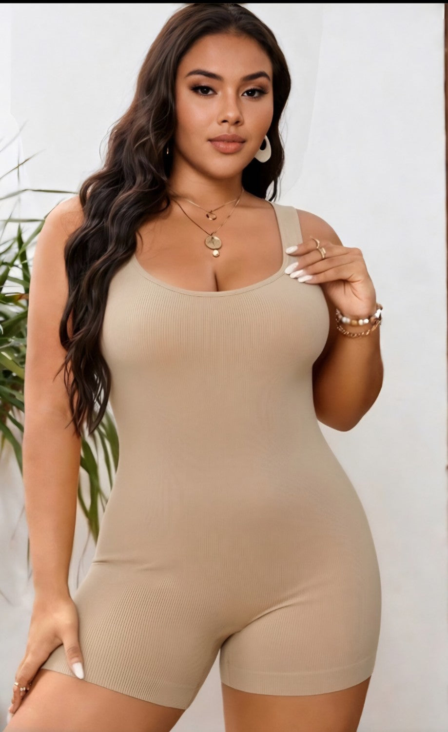Silhouette Shaping Jumpsuit - Slimming Effect