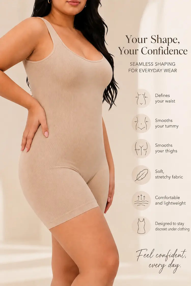 Silhouette Shaping Jumpsuit - Slimming Effect