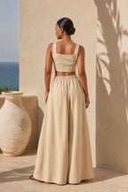 Structured Wide-Leg Set
